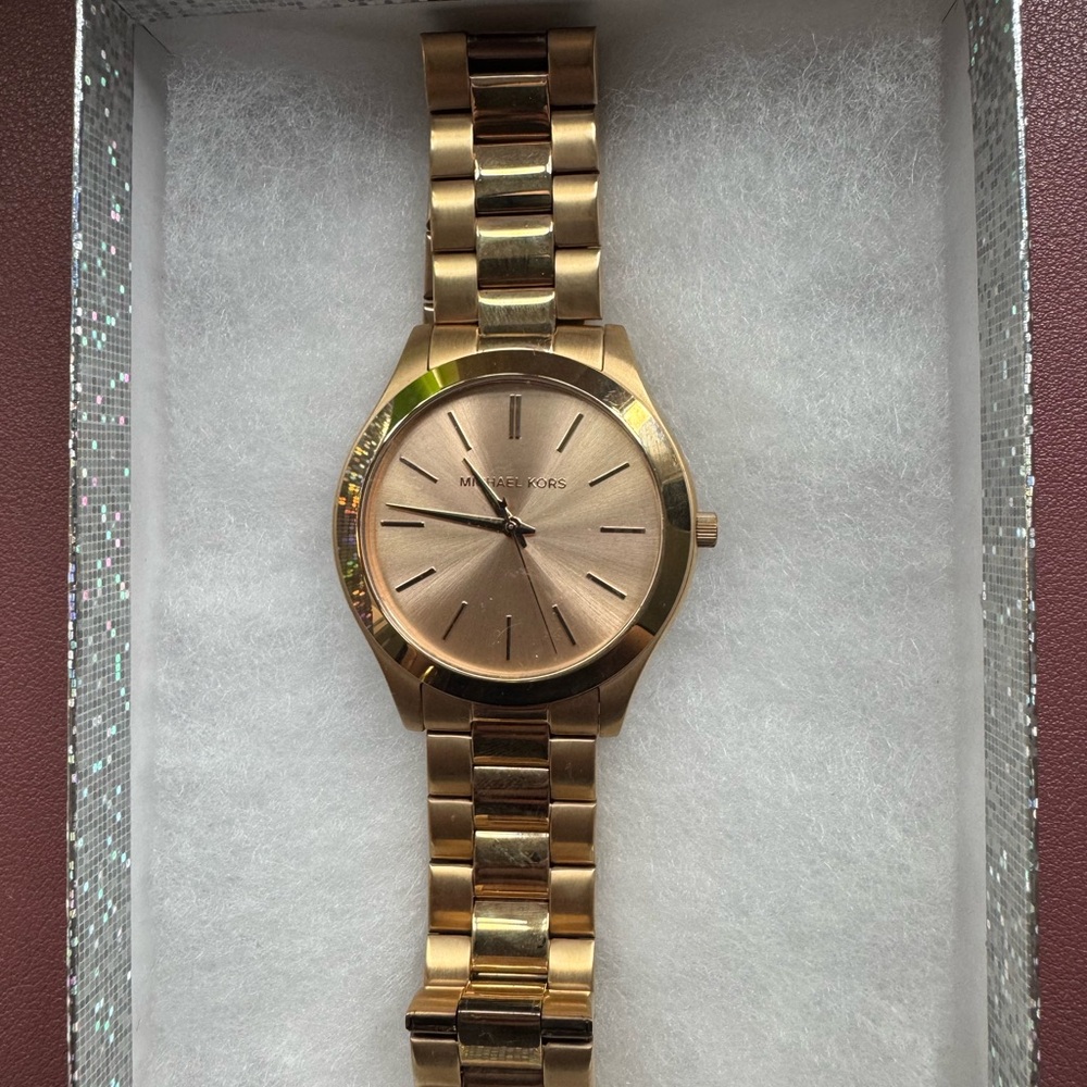 Michael Kors Radiant Rose Gold-Tone Watch